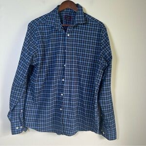 UNTUCKit Blue Casual Button Down Shirt